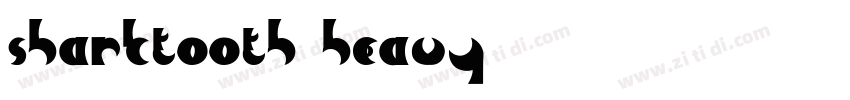 Sharktooth Heavy字体转换
